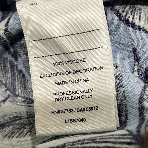 LAUNDRY BY SHELLI SEGAL, WOMENS LEAF PRINT BOMBER JACKET, SIZE 8 - Picture 8 of 8